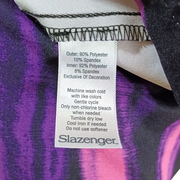 SLAZENGER Women's Golf Skirt Tie Dye Pink Purple Women Size 8 Button Pocket EUC - Picture 8 of 9